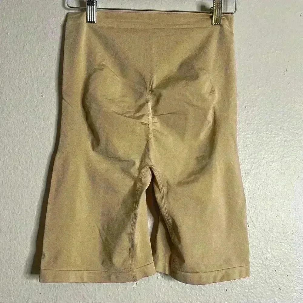 UNDER WHERE TUMMY/THIGH HIGH WAIST SHAPERS SIZE 1X TAN/BLACK LOT 2